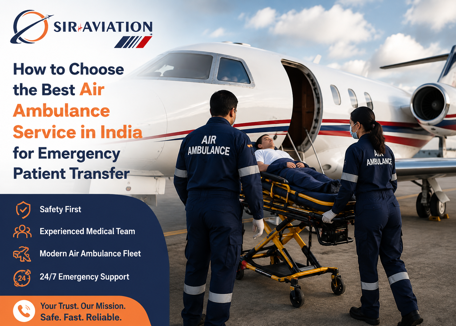 best air ambulance service in India