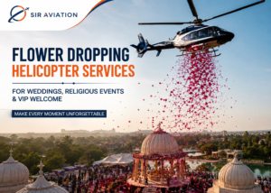 flower dropping helicopter services